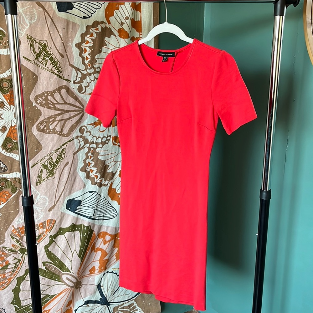 Red banana republic bodycon type dress